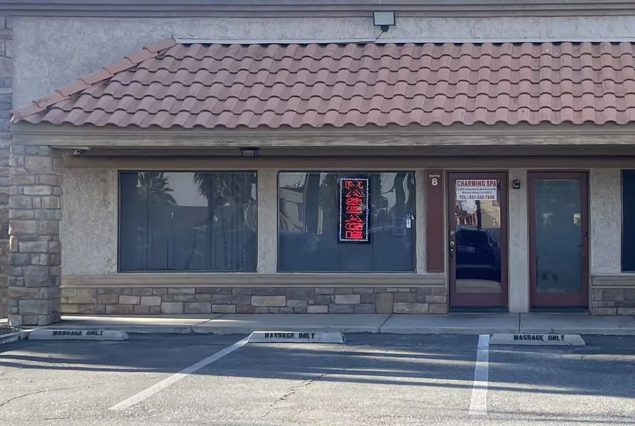 Storefront of Charming Spa on Sunnymead Blvd in Moreno Valley, CA